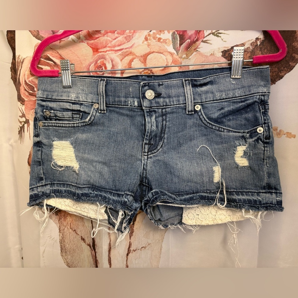 Size 28 Distressed Denim Women Shorts​
